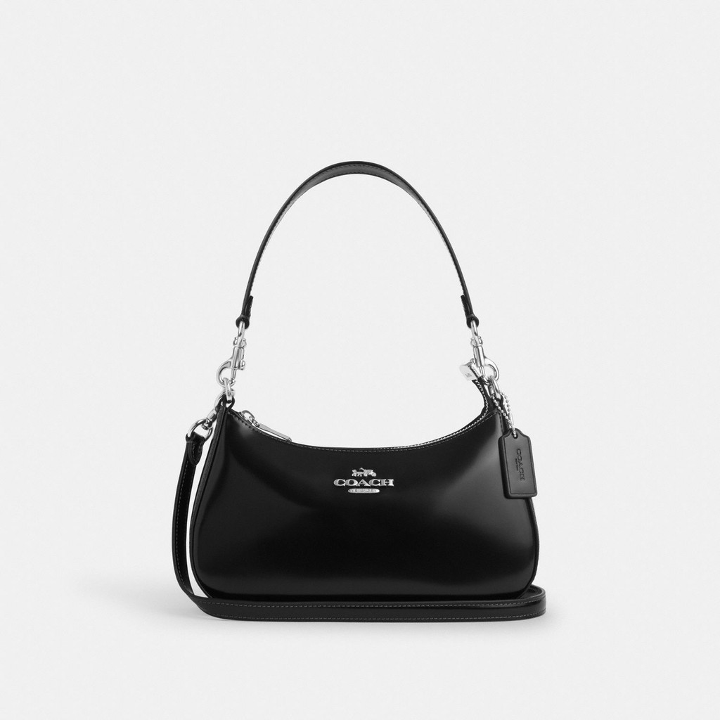 Coach Teri Shoulder Bag In Spazzolato Leather With Leather Strap - Tas Bahu Wanita
