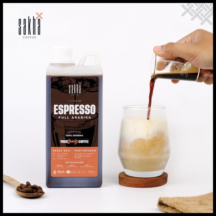 

Espresso Cair Minuman Kopi Susu Kekinian 1 Liter Konsentrat Coffee Original Best Seller