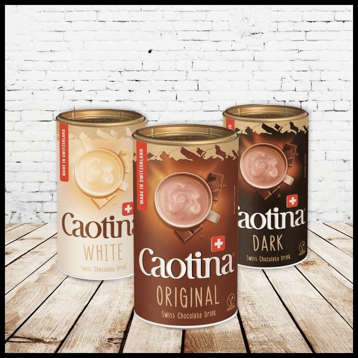 

Caotina Swiss Chocolate Drink Bubuk Minuman Coklat Classic Dark White Original Best Seller