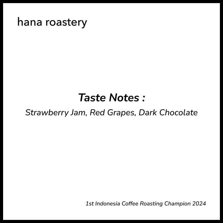 

Puntang Strawberry Jam Lot Hana - Mossto Natural 48H - Hana Roastery Original Best Seller