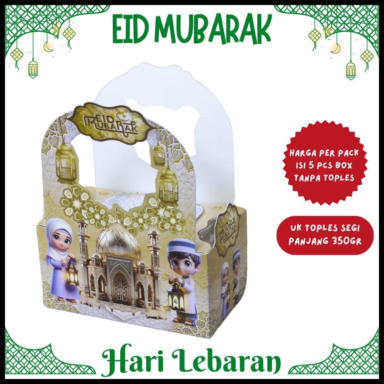 

Ready Box Isi 1 Toples Persegi Panjang 350Gr Lebaran, Kotak Kemasan Hampers Lebaran, Dus Idul Fitri {Terlaris|Best Seller}