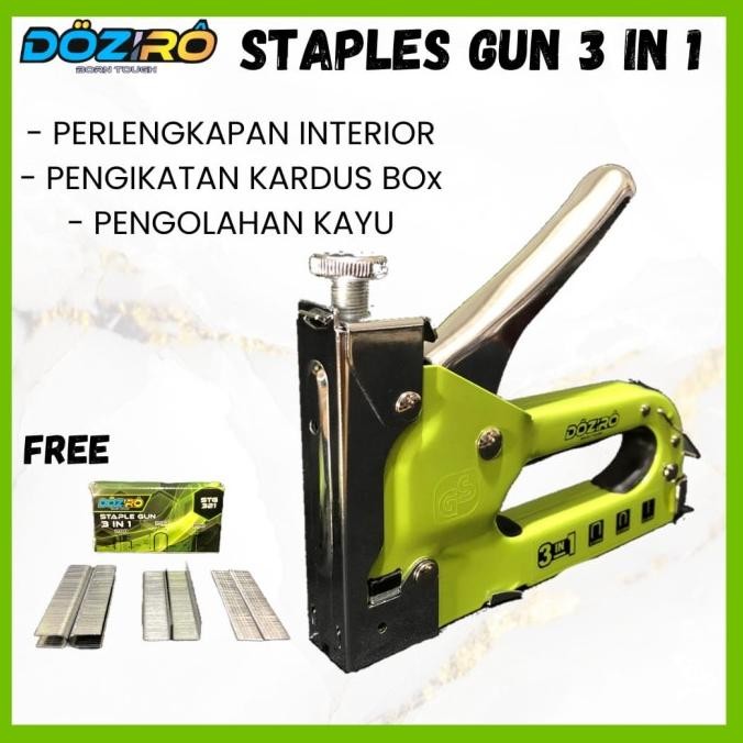 

Staples Gun 3 In 1 Tacker Stapler Staples Perekat Powerfull Streples Tembak FORSALE!
