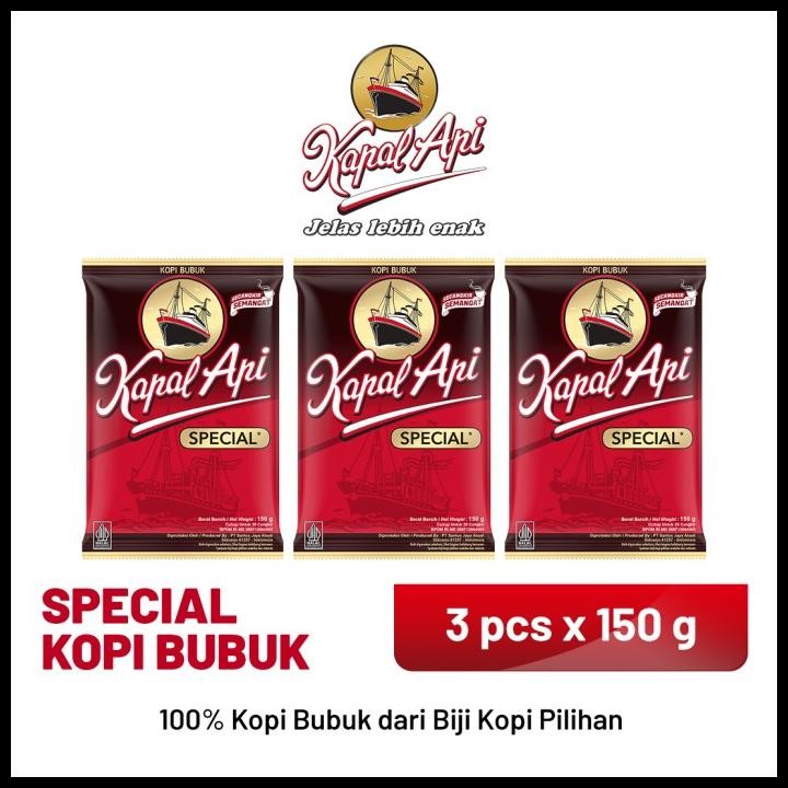 

Kapal Api Special Merah 3 X 150 Gr Original Best Seller
