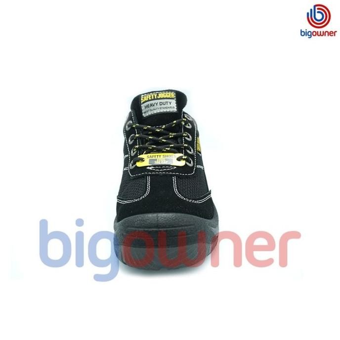Sepatu Safety Jogger Gobi - Black, Sole Pu/Pu, Toecap Steel Cap, Midsole Steel, Lining Mesh, Insole 
