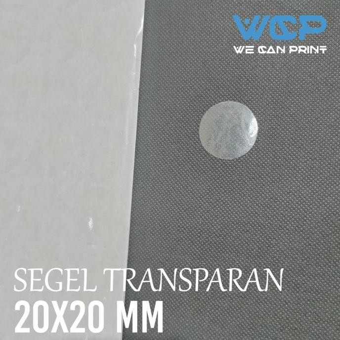 

STICKER SEGEL BULAT STIKER TRANSPARANT BULAT DIAMETER 2 CM 1000 PCS murah