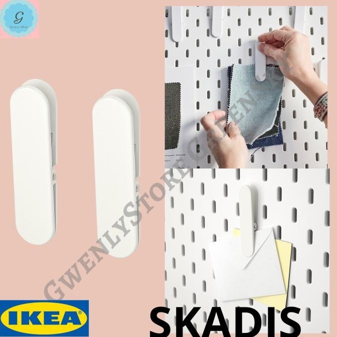 

Aksesoris 2 Jepit metal kait klip clip kertas notes memo pegboard murah