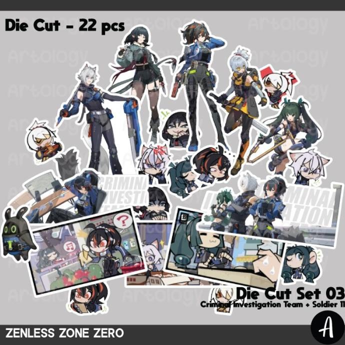 

Set Sticker Zenless Zone Zero ZZZ - Belle Wise Nicole Anby Nekomata Billy Ben Anton Zhu Yuan Burnice Piper Bangboo murah