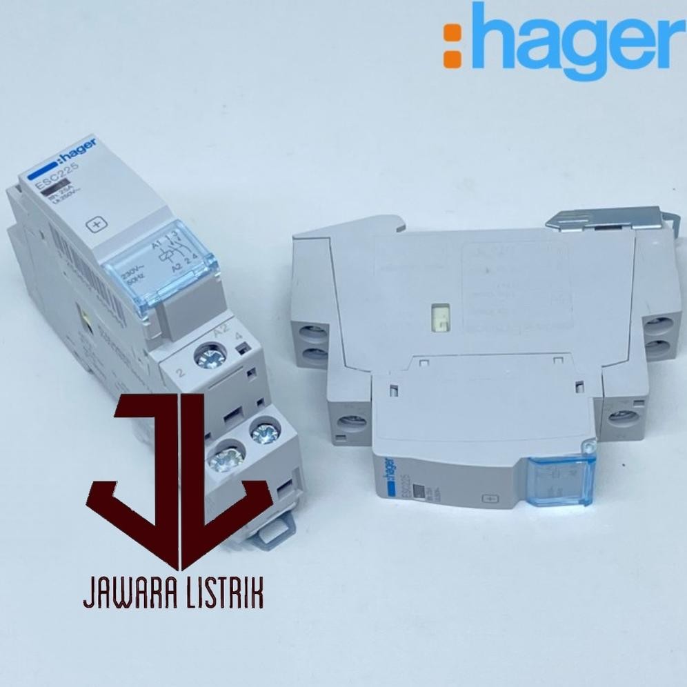 HAGER CONTACTOR 1 PHASE ESC 225 KONTAKTOR 25 AMPERE 250 V