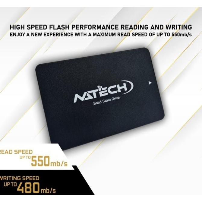 SSD 1TB / SSD SATA 1TB / SSD NATECH BLACK 1TB SATA III 2.5" 6GB/S GARANSI RESMI 2004T