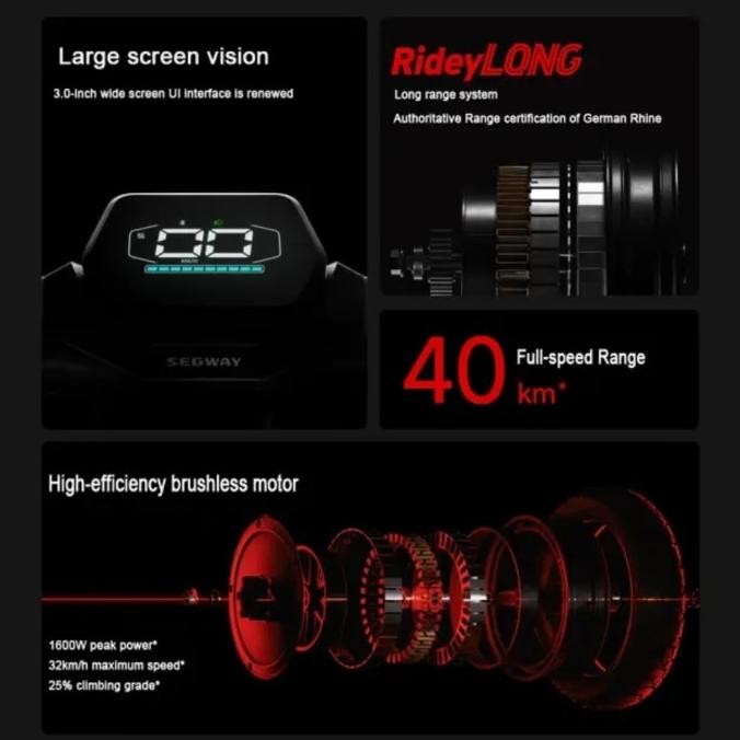 Murah Elektrik Skuter Ninebot Segway Zt3 Pro New 2024