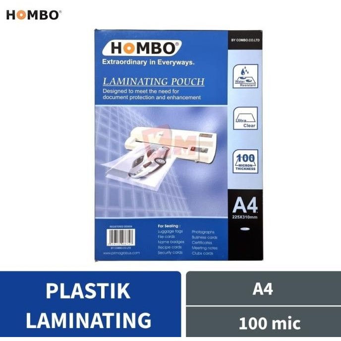 

Laminating Film Ukuran A4 Hombo