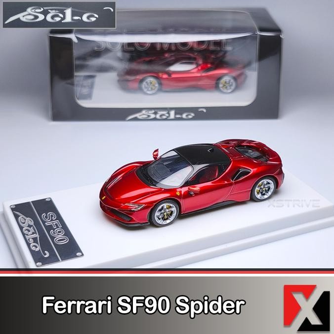 Sale Solo Model 1:64 Ferrari Sf90 Spider Metallic Red