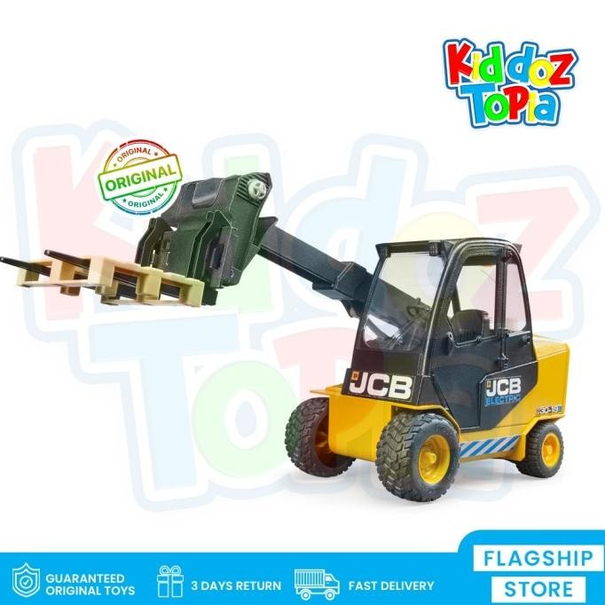Grosir Bruder Toys 2512 - Jcb Teletruk With Pallet