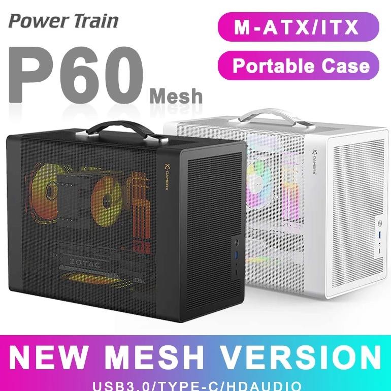 Power Train P60 Mesh Edition Computer Case M-Atx Portable Itx Office Case Atx/Sfx Power Supply Suppo