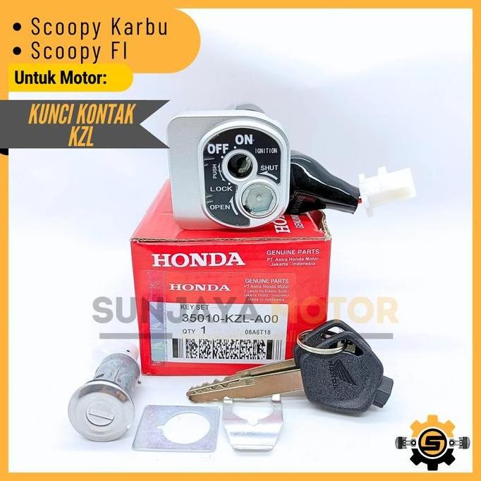 * Kunci Kontak Set Kzl Keyset Original Honda Spacy Karbu Spacy Fi Kunci Motor 1 Set Key Set Asli Kon
