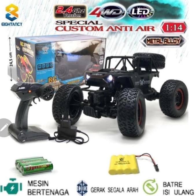 Grosir 8T Rc 1060 Anti Air Offroad Jeep Rubicon Led 1:14 Scale 2.4Ghz 4X4 Metal Alloy Mobil Remote C