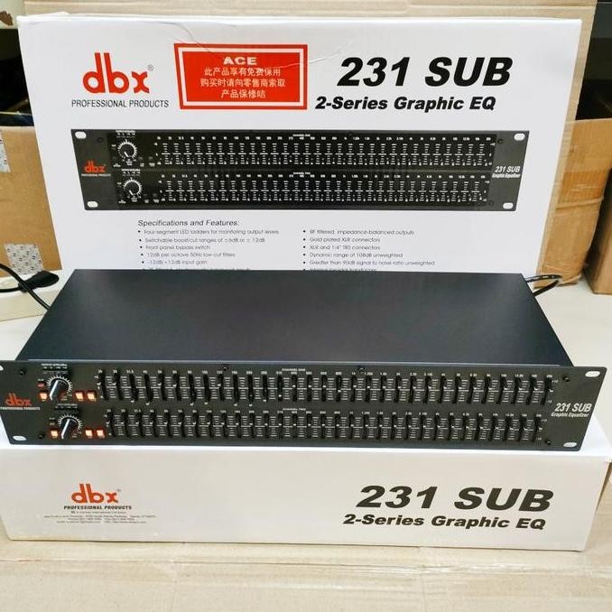 Equaliser Dbx231Sub Dbx 231Sub Woofer Kualitas Bagus Dbx 231 + Sub Co