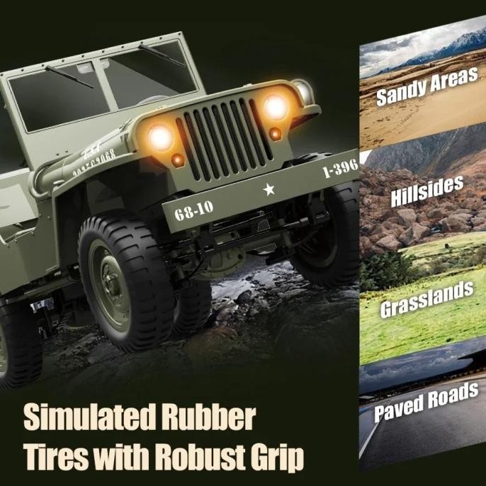Sale Jjrc C8815 Jeep Willys Military Rc Car Crawler Off-Road Full Propo Rtr