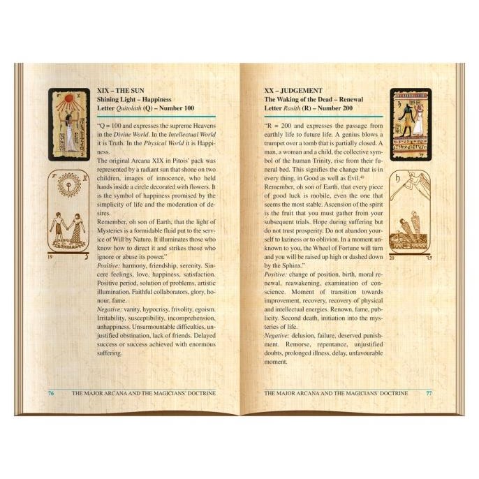 Murah Egyptian Tarot By Silvana Alasia | Lo Scarabeo Tarot Card Deck