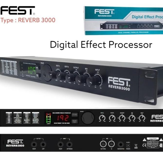 Effect Vocal Fest Reverb 3000 Reverb3000 Efect Vocal Original Co