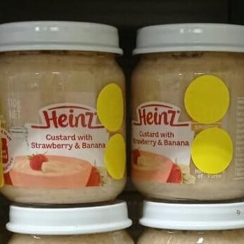 

\"\"\"\] heinz strawberry & banana custard 110 gr
