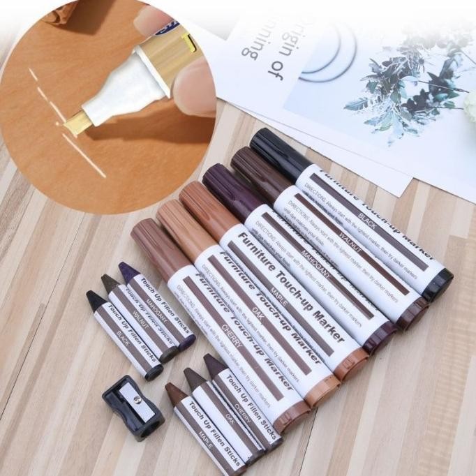 

Spidol Pewarna Kayu Wood Repair Sticks Marker 6 pcs Reparasi Furniture