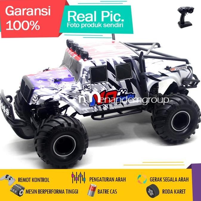 Grosir Mainan Mobil Remot Kontrol Rc Jeep Offroad Climbing 4X4 4Wd Double Cabin Super Jumbo 1/10