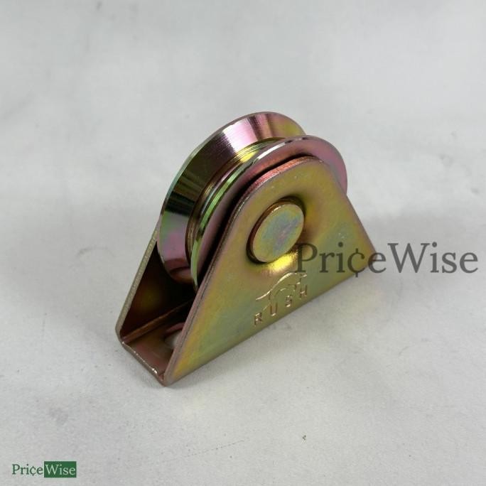 @=@=@=@=] Roda Bubut U V 2.5 inch 6 cm Lengkung Siku / Roda Rel Pagar Besi Bulat