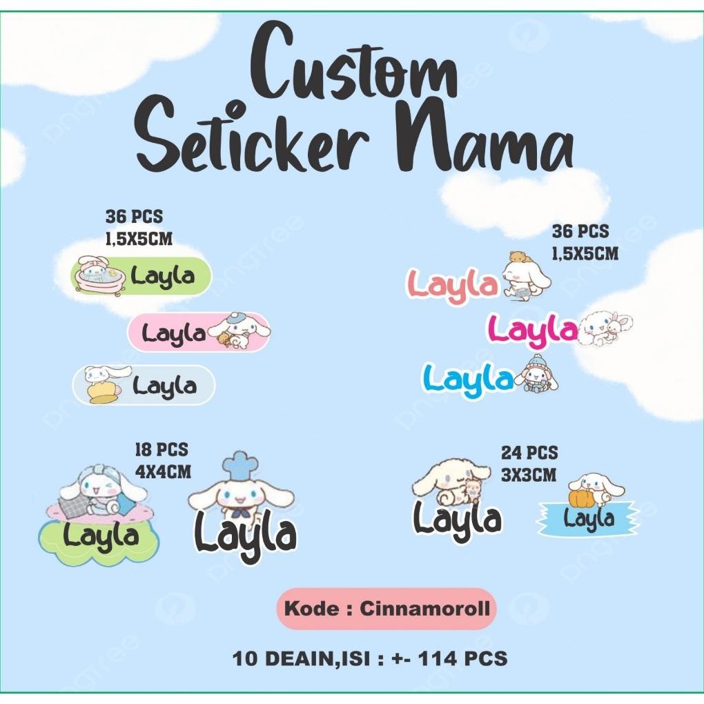 

Sale Stiker Custom Karakter / Stiker Label Anak / Stiker Set Pack / Stiker Nama Anak Waterproof Exclusive