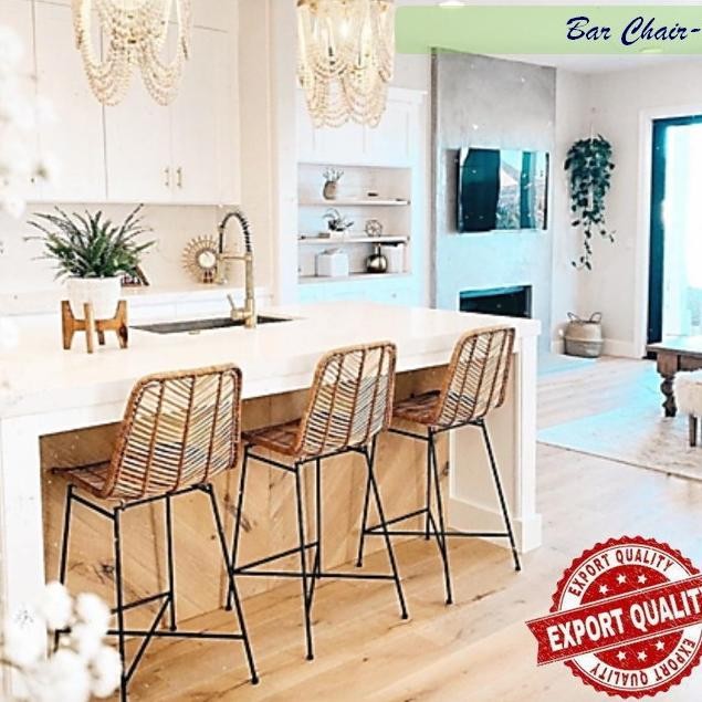 Kursi Bar Rotan/ Rattan Barstool - Kualitas Ekspor