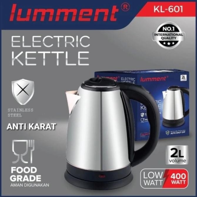 TEKO LISTRIK STAINLESS MEIKO 2 LITER PEMANAS AIR BAGUS BERKUALITAS SNI