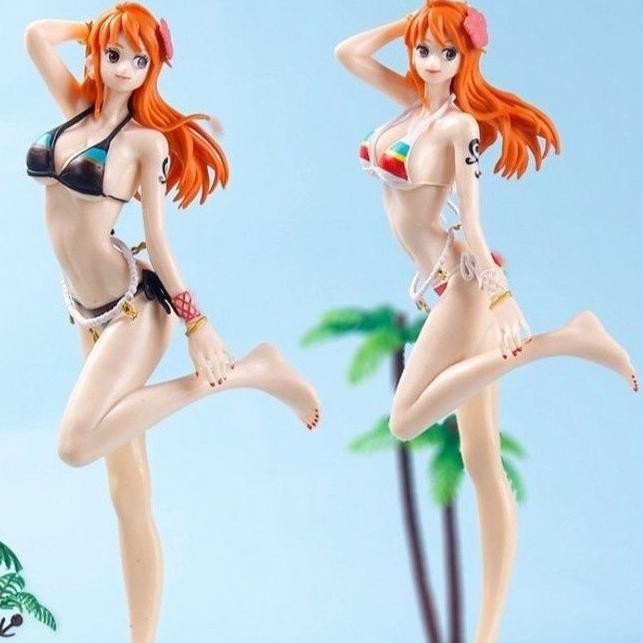Figure One piece Nami Bikini Sexy Nami figure sexy nude 24 cm [gembira dendang] mainan