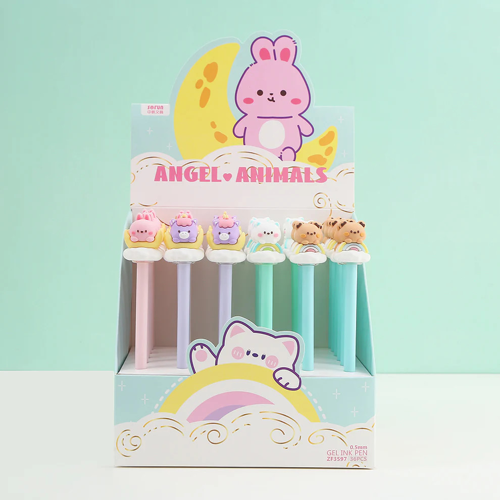 

{Animal Angel} Pen Gel Akrilik Sofun Premium Lucu dan Unik Karakter Animal Angel No. ZF-3597