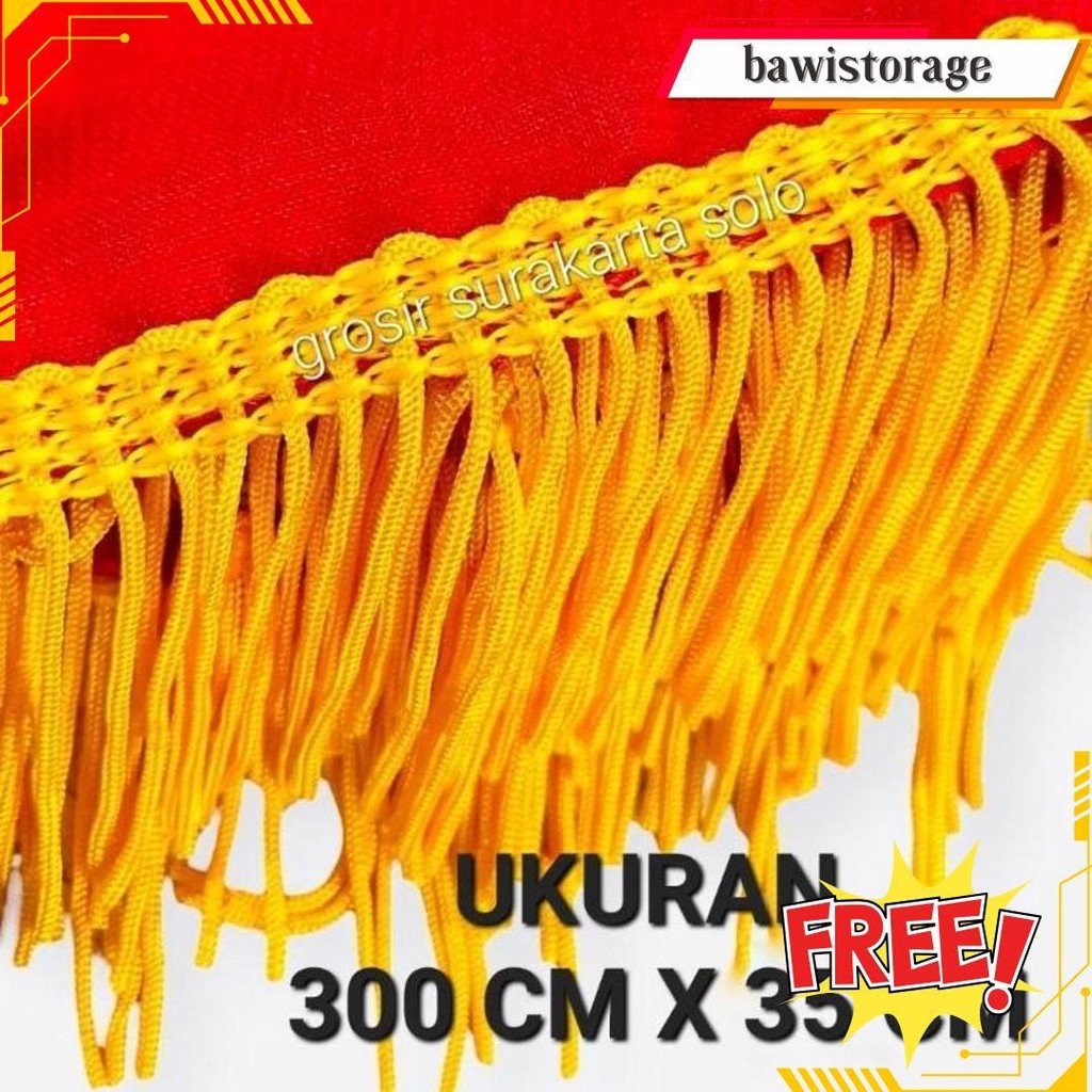 Selendang Tari Dewasa 3 Meter / Selendang Tari Rumbai / Selendang Tari Dewasa Termurah Banget