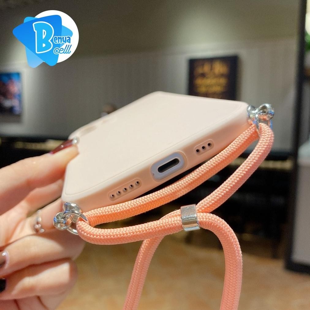 Super Sale Softcase Slingcase Tali Lanyard Macaron Pelindung Kamera Xiaomi Redmi Note 7 8 9 Pro Poco