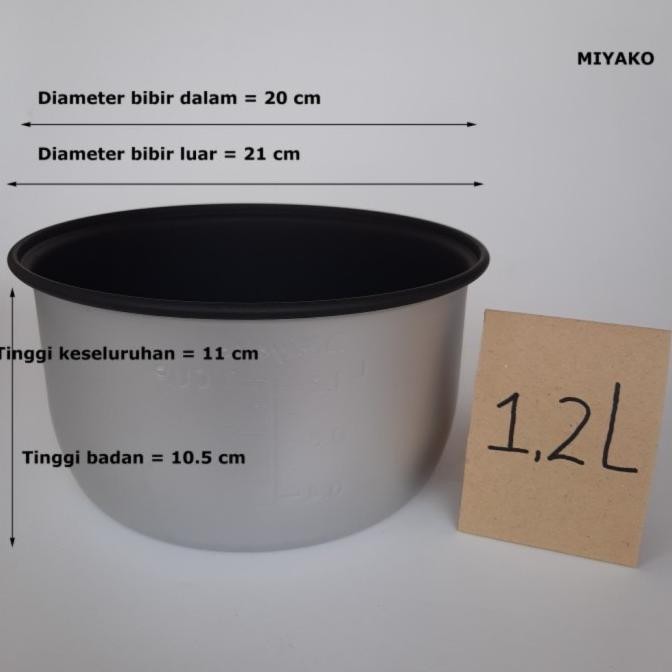 Panci Miyako 1.2 Liter Original / Dalema Magic com 1.2 liter Miyako