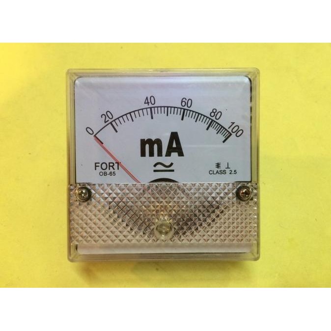 Promo Ampere Mili Meter Analog 0-100mA OB-65 COD