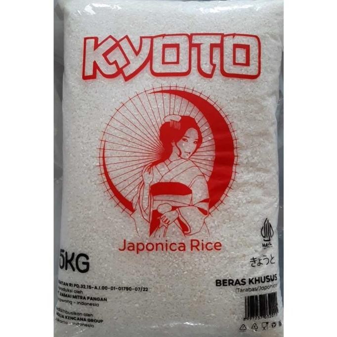 

BERAS JEPANG 5 KG (KYOTO) JAPONICA RICE / TARABAS / SUSHI BENTO RICE, BERAS SUSHI - BERAS BENTO - BERAS ONIGIRI, SETARA KOSHIHIKARI, OKINIRI, IKIRU, HIDEAKI, KIYOSHI, KOKOHO, KOKUHO, SHIROKU, DIATAS SUMO (HALAL BERGIZI) IS81