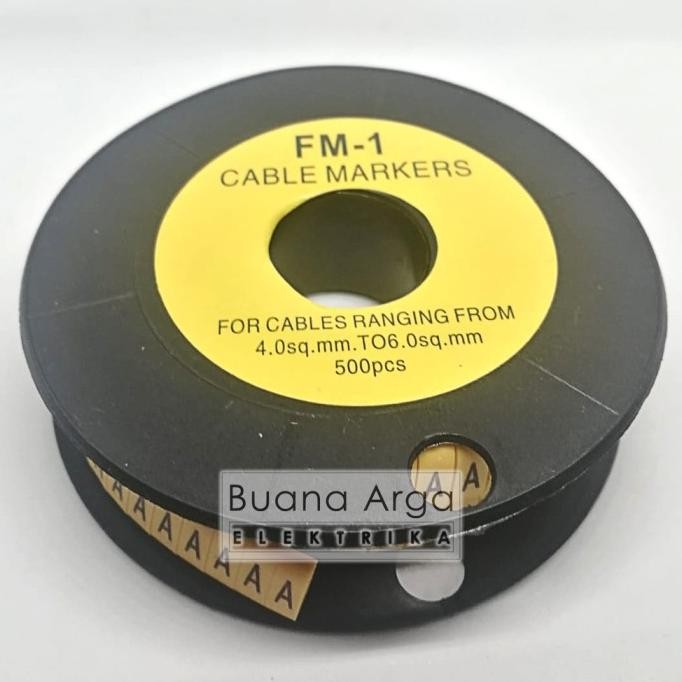 

Promo Cable Marker FM-1 Huruf A-Z, Angka 0-9, Simbol + - / COD