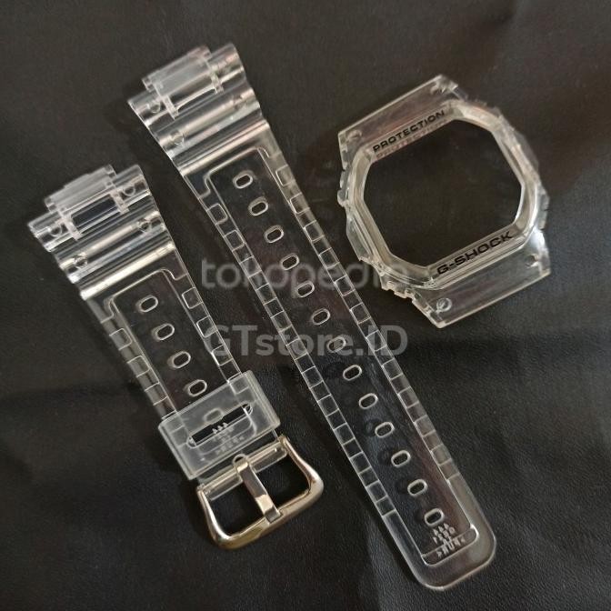 bnb bezel & band/strap g-shock gshock dw-5600 dw5600 jelly clear murah