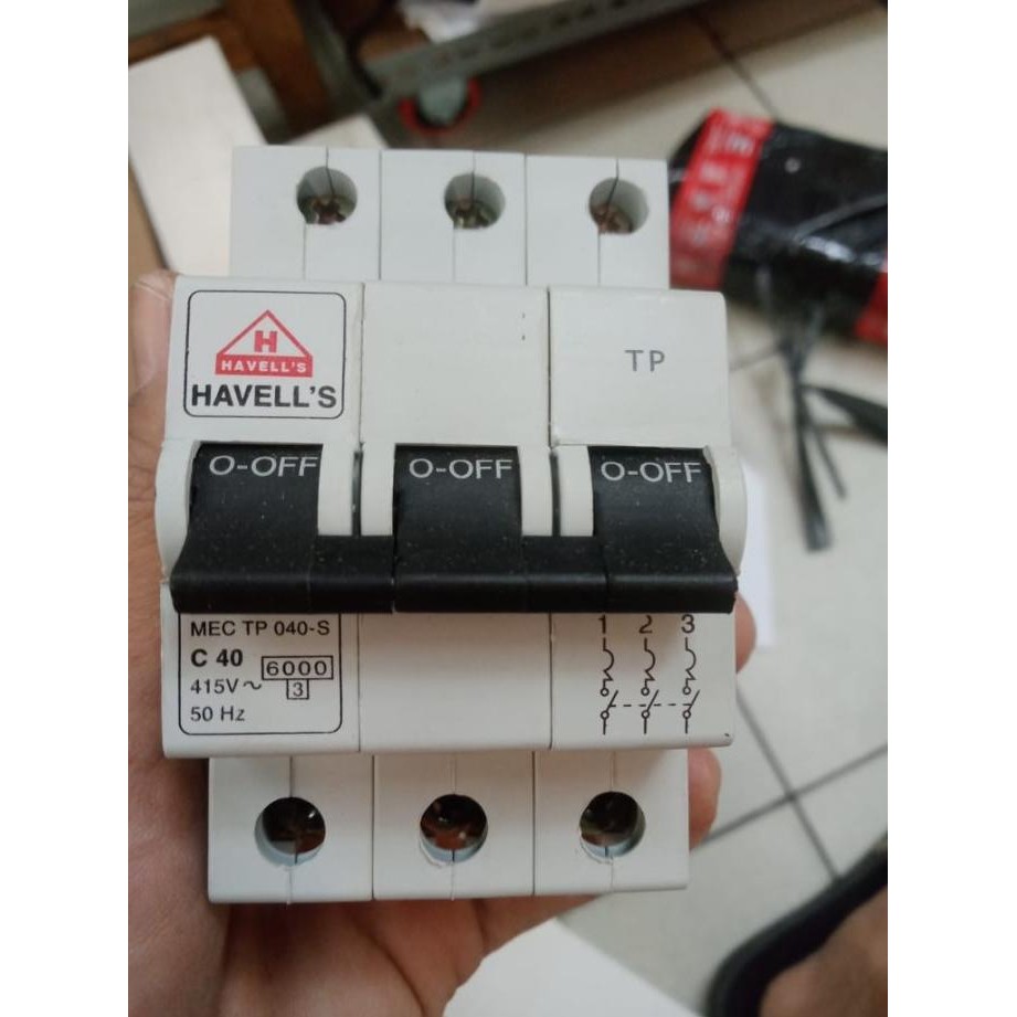 Promo Promo MCB 3P 3 Phase 40A 40 Amper Havells COD