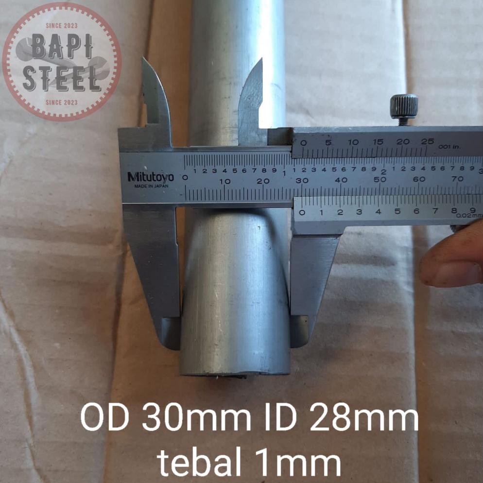 pipa besi seamless OD 30mm ID 28mm murah