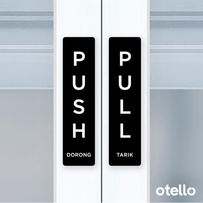 

redi Push Pull Dorong Tarik | Sign Board DT 02 | Sign Label Akrilik