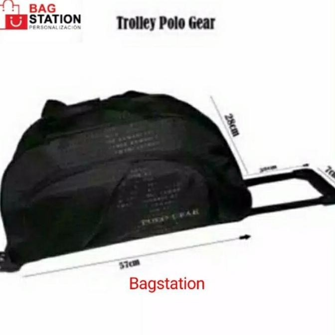 TRAVEL BAG TROLI TROLLEY POLO GEAR ORIGINAL TAS CABIN TAS PAKAIAN BAJU