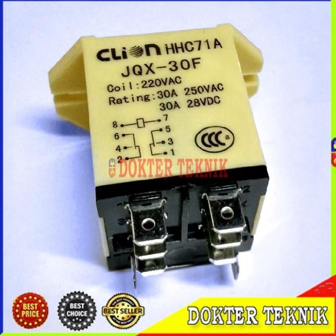 Relay Jqx-30F Hhc71A Ac220V Relay Jqx30F Hhc71A 220Vac New Stok