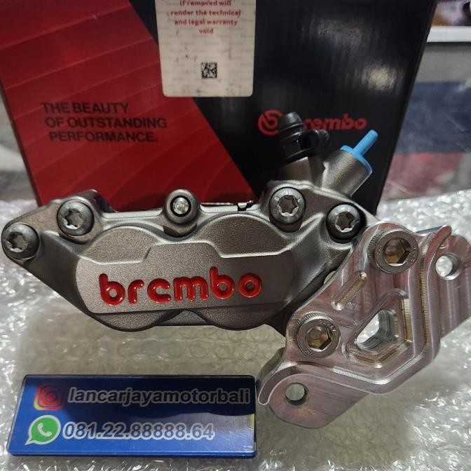 Kaliper Brembo 4p + Breket Xmax depan