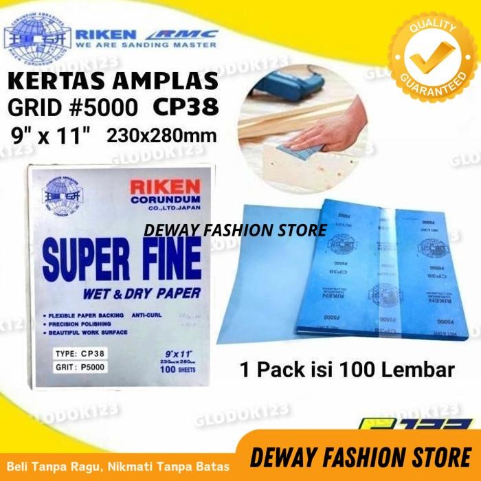 AMPLAS KERTAS HALUS GOSOK BATU AKIK BASAH KERING TAHAN AIR GRIT P5000 BY DEWAYFASHION BIG SALE 