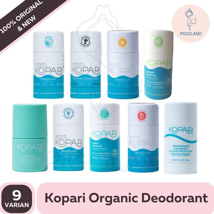 Grosir Kopari Organic Deodorant Charcoal Beach Gardenia Tropical Coastal Cbd