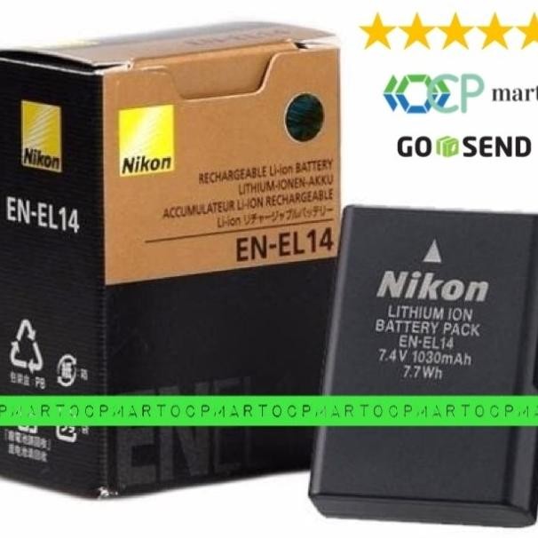 Produk Baru Baterai Nikon EN-EL14 EN-EL14a D3100 D3200 D3000 D3400 D5100 D5200
