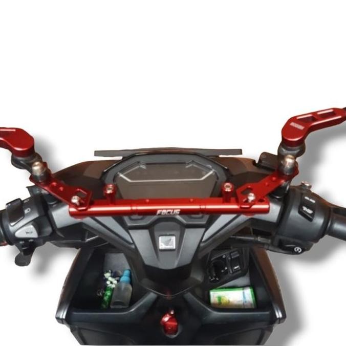 STABILIZER STANG MOTOR BREKET HOLDER HP SMARTPHONE CNC NMAX AEROX VARIO BEAT MIO XMAX SCOOPY FINO XR